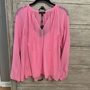 PRETTY IN PINK. rag & bone pink Melody top. New with tags.